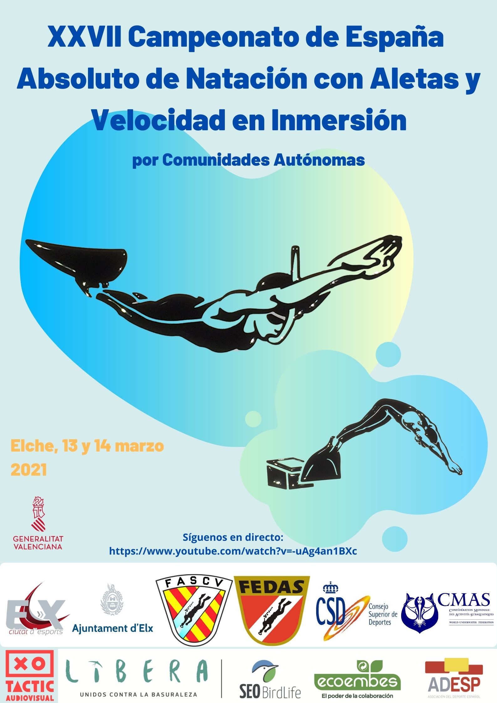 XXVII Campeonato de Espa&ntilde;a Absoluto por Comunidades Aut&oacute;nomas de Nataci&oacute;n con Aletas